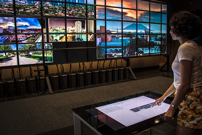 Touchtable with Stallion in TACC's Visualization Laboratory